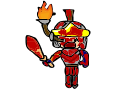Adventurer George (battle damage)