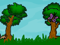 A snail and a butterfly