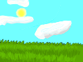 grass blowing