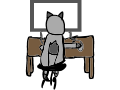 Jolee Is On the Computer!