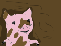 Pig in mud