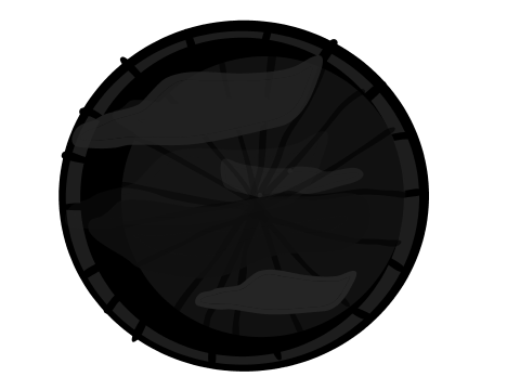 Black smoke mirror
