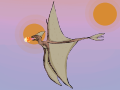 Riderless flight (still animation)